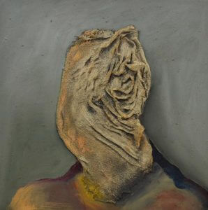 A piece from Jacob Cullers' "Casualty" series; oil on canvas (Contributed) 