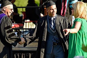 Louis Delgado receives degree