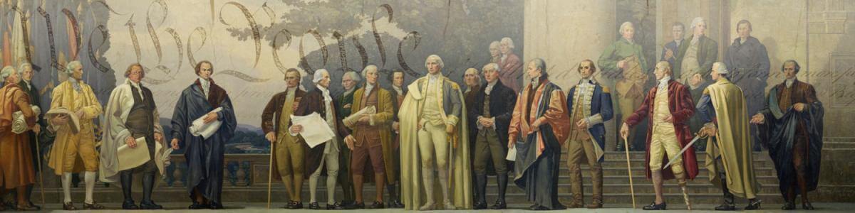 Mural By Barry Faulkner In The National Archives Building In DC