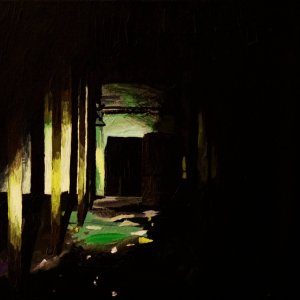 David Fontaine, "Abandoned Place," Acrylic, 11"x14"