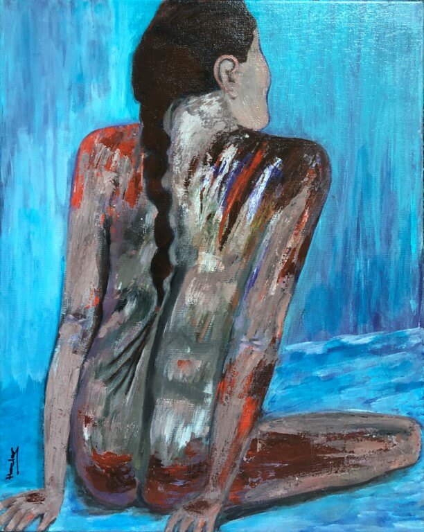 Hoda Awad, "Peace"​, Acrylic on canvas, 16" x 20"​