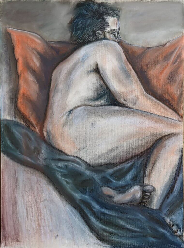 Amanda Swan, "Heartbeat," Pastel on Paper, 18" x 24"