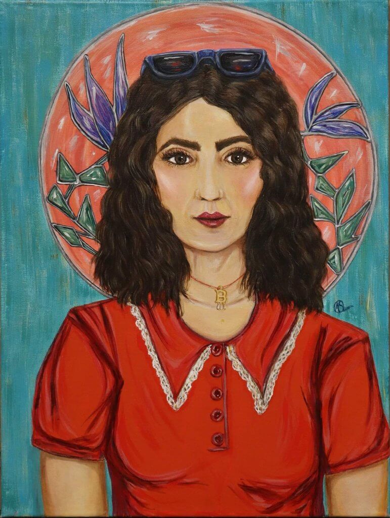 Amanda Swan, "Lady Anne," Acrylic on Canvas, 18" x 24"