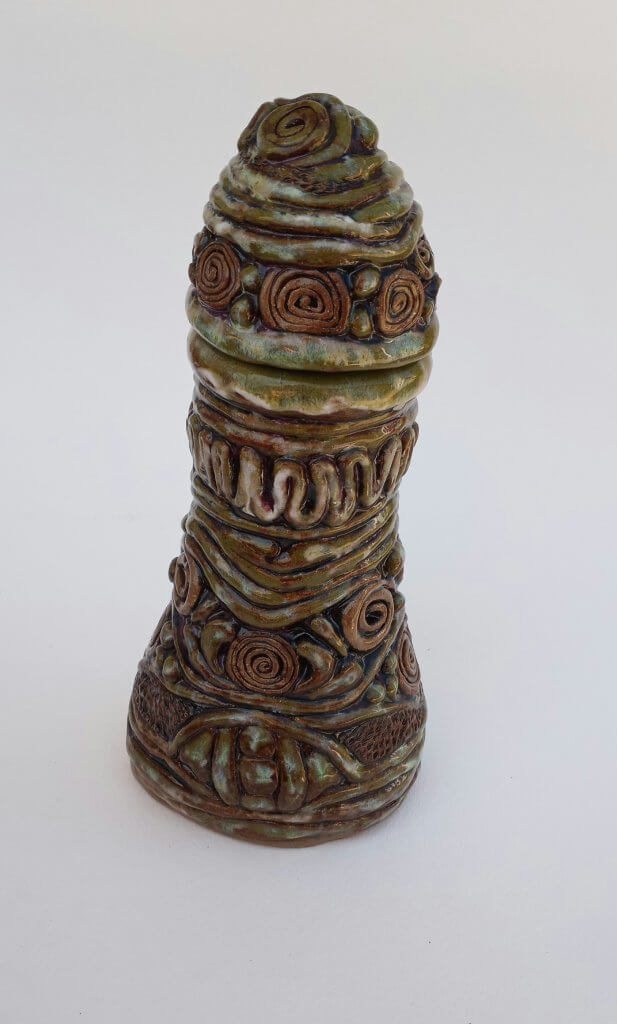Janeen Duer, "Forest Echo," Clay, Ceramics I Fall 2020, Instructor Paula McNally