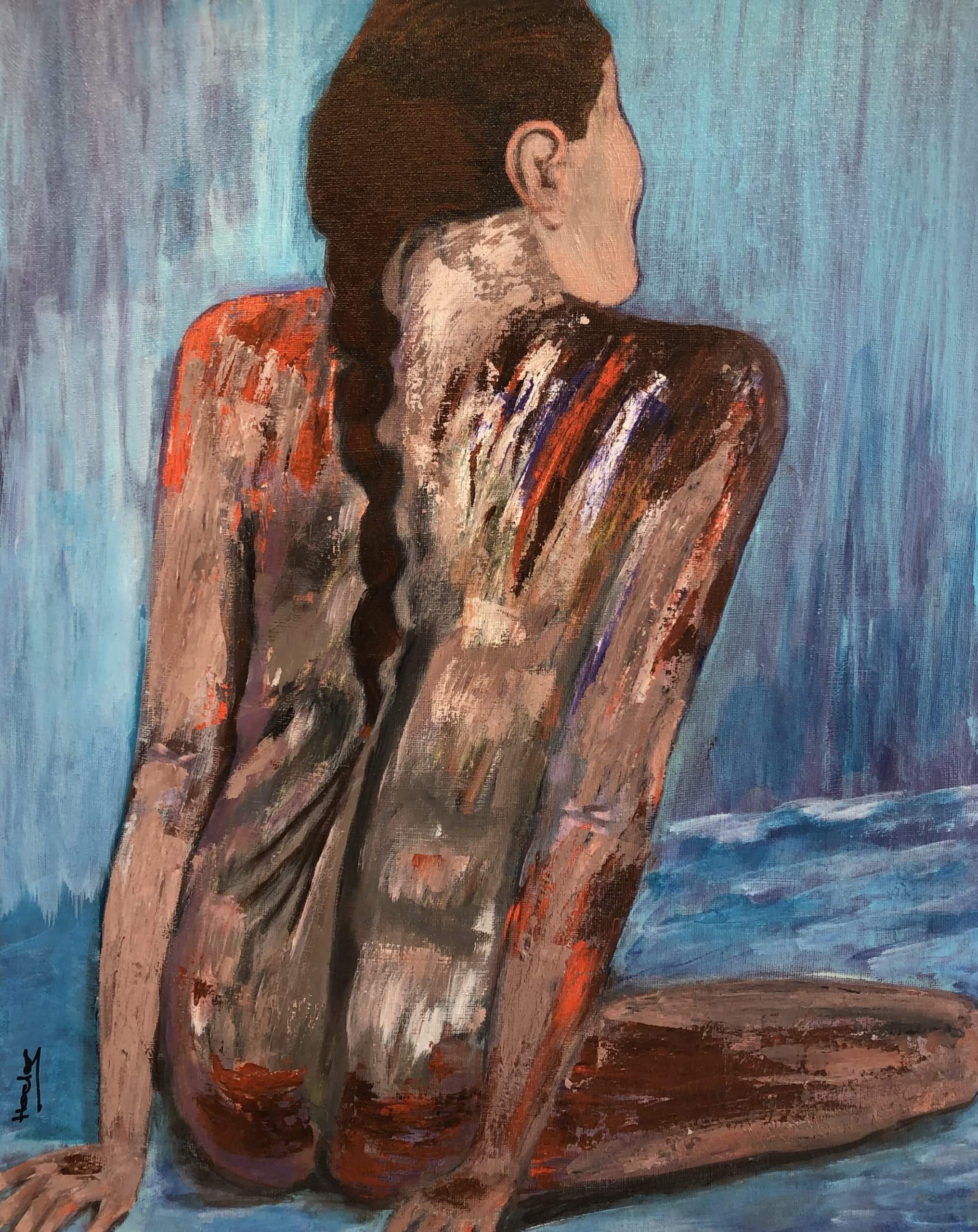 Hoda Awad, "Peace," Acrylic On Canvas, 16" x 20"
